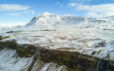 雪山鸟瞰图